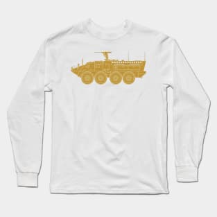 Military Vehicle APC IAV Stryker Long Sleeve T-Shirt